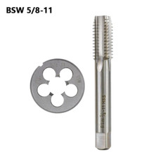 1set BSW 5/8-11 right hand tap and die