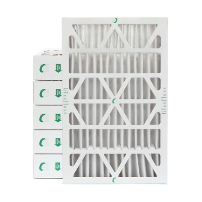 16x25x4 MERV 10 AC Air Filters. 6 PACK.  Actual Size: 15-1/2 x 24-1/2 x 3-3/4