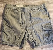 NWT Goodfellow Co Men's Everyday Cargo Shorts Olive Size S Pull On