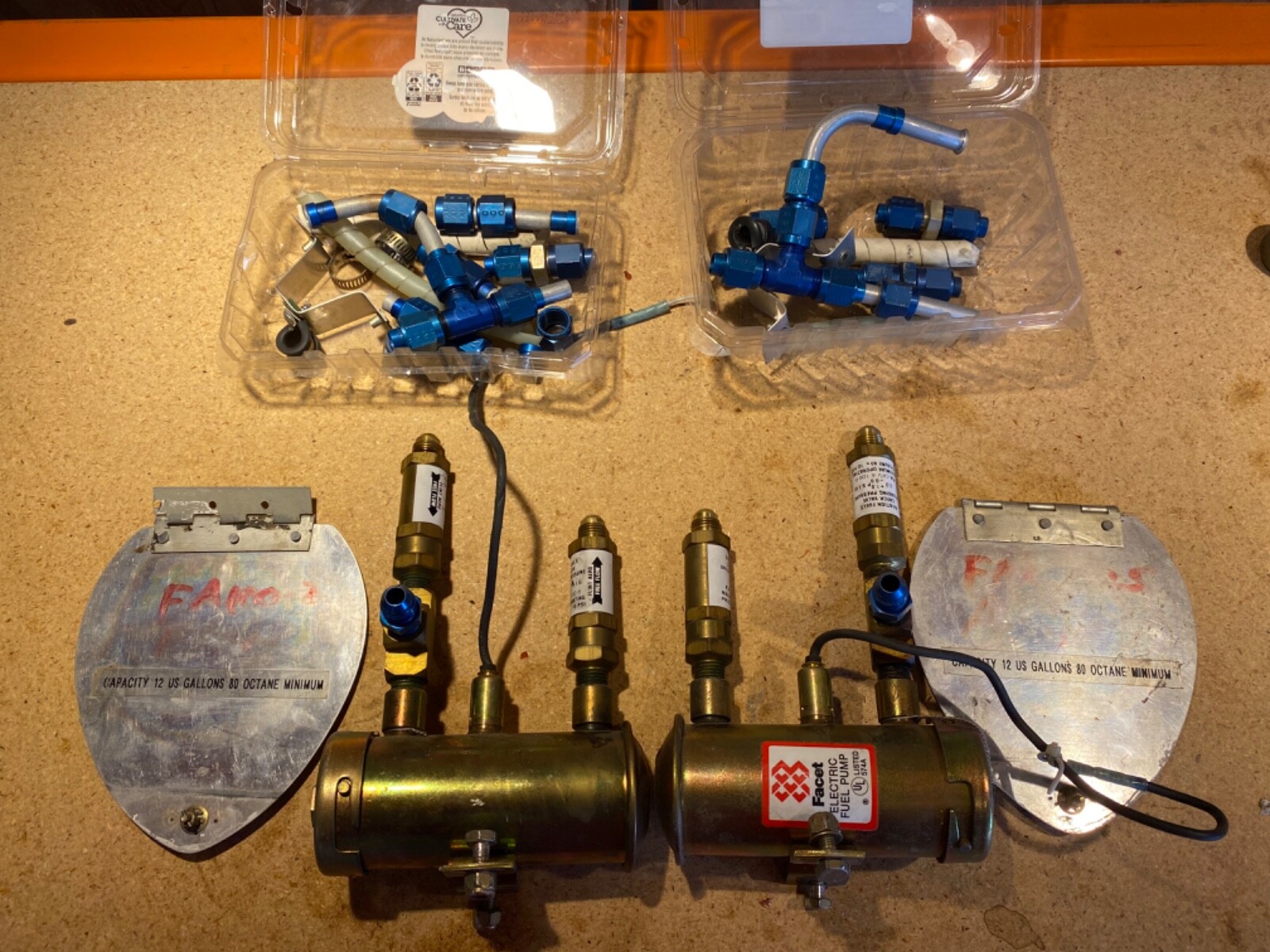 Cessna 1953 180 Flint Tanks PN FA10028 and FA10027 excellent