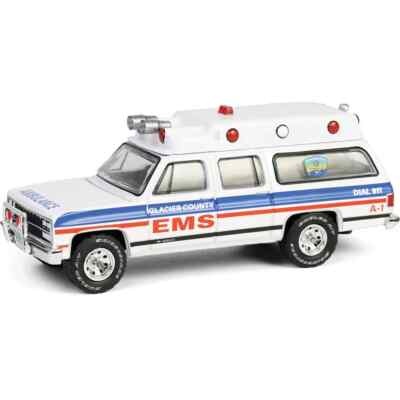 1991 Chevrolet Suburban EMS Ambulance Glacier County MT *** Greenlight  1:64