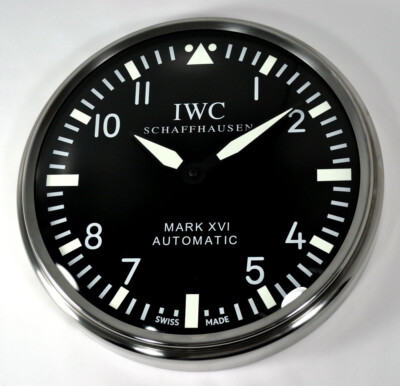 IWC SCHAFFHAUSSEN MARK XVI BIG PILOTS AUTOMATIC HORLOGE DE PUBLICITÉ MURALE 