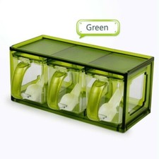 Küche Gewürz Kiste Pfeffer Zucker Salz Glas Behälter Aufbewahrung Gewürze Halter