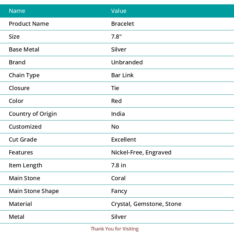 Brazalete de plata de ley 925 con piedras preciosas de coral y perlas 7-8" Q562 Foto 2 de 4