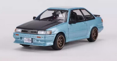 DCT 1/64 Scale Corolla LEVIN 1983 Blue/Black Diecast Car Model Toy