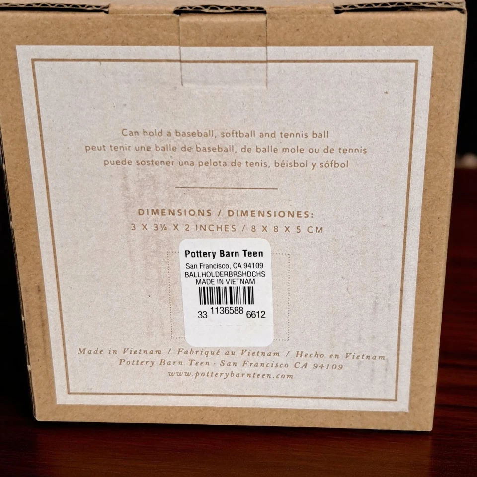 Soporte de exhibición de pared Pottery Barn Ball (tamaño béisbol) nuevo Foto 4 de 4