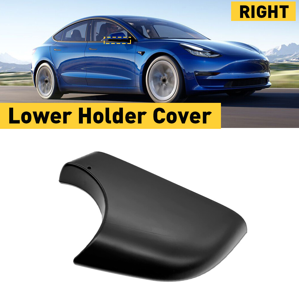 For 2017-2022 Tesla Model 3 Left Side Wing Door Mirror Cover Cap Housing BlACK