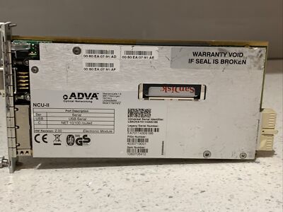 ADVA NETWORK CONTROL UNIT NCU-II FOR FSP 3000R7 1063708412
