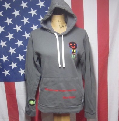 PROGRESS ALWAYS ESTABLISHED small hoodie PAE robot hooded sweatshirt PAE