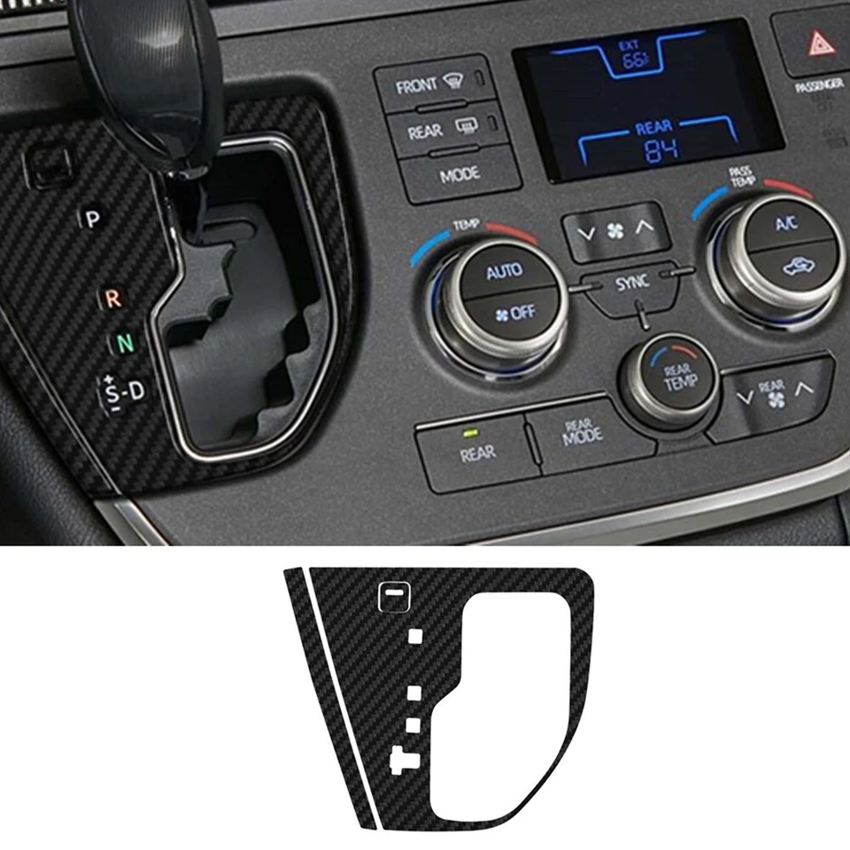 68X Carbon Fiber Interior Full Sets Cover Trim Kit For Toyota Sienna 2015-2020 Foto 2 de 4