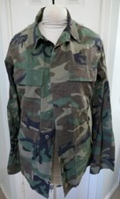 USA Military Woodland Camo Camouflage Combat Shirt Coat