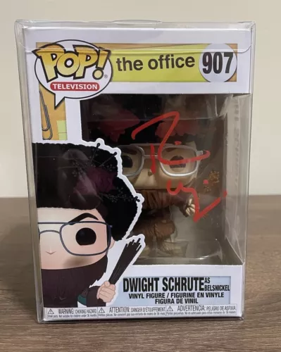 Rainn Wilson Signed Dwight Schrute Funko Pop The Office Autograph Beckett COA