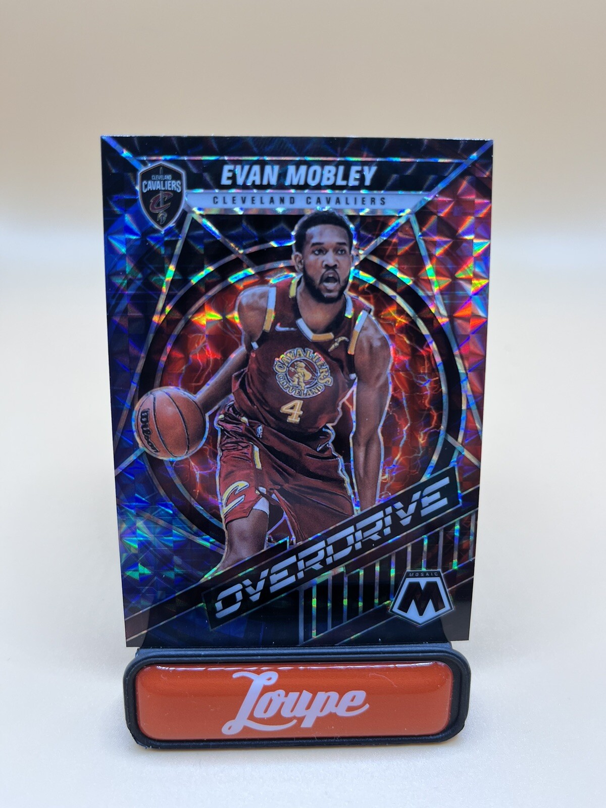 Evan Mobley 2021-22 Panini Mosaic Overdrive Rookie Prizm #14 Cavaliers