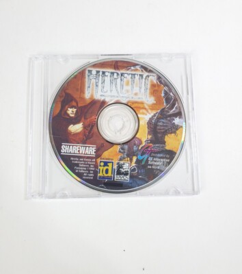 Heretic Shareware CD-ROM PC Game 1994 Interactive GT/ID Disc Only Tested Working