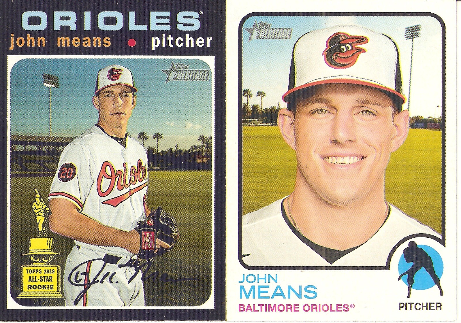 2 DIFFERENT BASEBALL CARD LOT OF JOHN MEANS 969 eBay