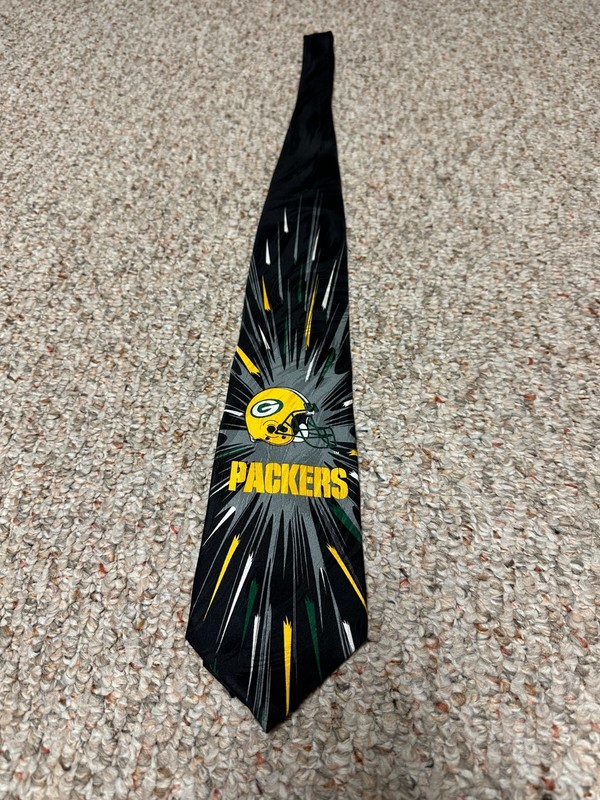 Green Bay Packers NFL Men's Necktie 57" Vintage Ralph Marlin & Co. 1997