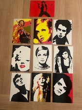 10 x Modern Pop Art Graffiti Portrait Prints Postcard Size Job Lot Bulk 