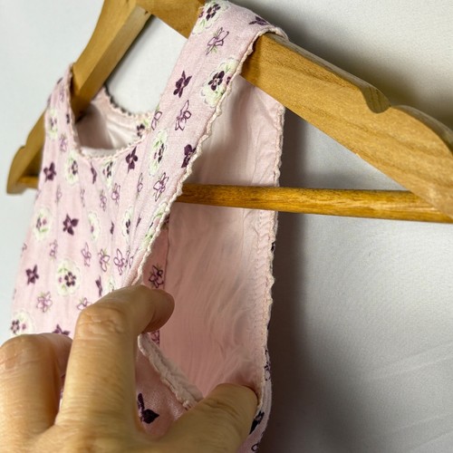 Jacadi Paris Girls Sleeveless Dress Sz 7Y Flora 100% Cotton Long Cottage Prairie - Picture 10 of 14