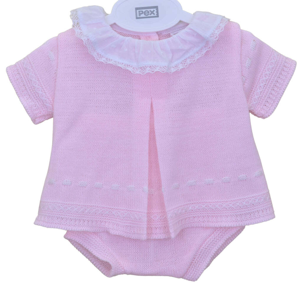 Baby boys girls Spanish style knitted top jam pants set 012 months eBay