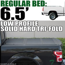 Topline For 88-00 Chevy C10 Ck 6.5 Bed Low Profile Hard Tri Fold Tonneau Cover