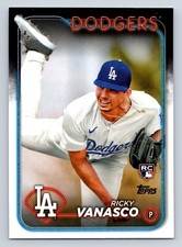 2024 Topps Update #US38 Ricky Vanasco RC Los Angeles Dodgers Rookie