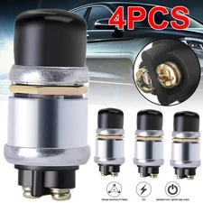 4 PCS 12 Volt DC Heavy-Duty Start Momentary Push-Button Starter 50 Amps Switch
