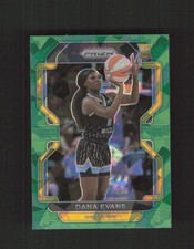 2022 Panini Prizm WNBA #149 Dana Evans Green Ice RC SP