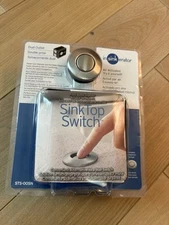 INSINKERATOR SINK TOP SWITCH STS-00SN FOOD DISPOSAL DUAL OUTLET SATIN NICKEL-NEW