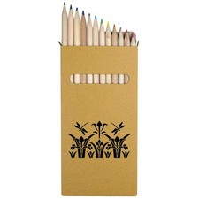 12 x 'Dragonflies And Water Lilies' Long Colour Pencils PE00067429