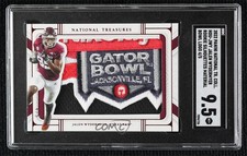 2022 National Treasures Collegiate Bowl Logo 4/5 Jalen Wydermyer SGC 9.5 4f5