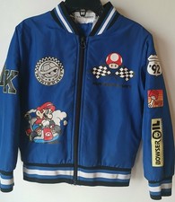 Nintendo Mario Kart size 4-5 Childs Bomber Jacket see pics very good condition