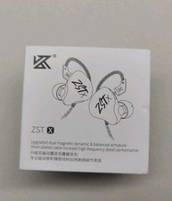 KZ ZST X in-Ear Monitors Dynamic Hybrid Dual Driver ZSTX Earphones w/ Mic, Cyan