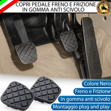 2 COPRIPEDALI COPRI PEDALI IN GOMMA PEDALIERA FRIZIONE FRENO VOLKSWAGEN GOLF 4
