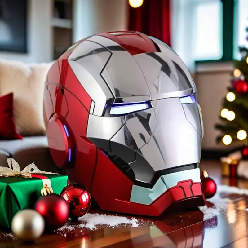 Casco AUTOKING Iron Man MK5 1:1 controlado por voz usable cosplay utilería stock en EE. UU.