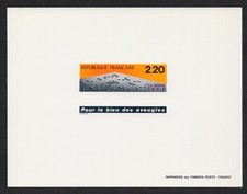 France 1989 Epreuve Proof Yt 2562 Pour le biens des aveugles cote 35€
