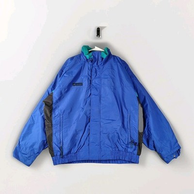 Vintage 90 s Columbia Bugaboo Jacket Shell Men s XL Blue/Teal Radial Sleeve