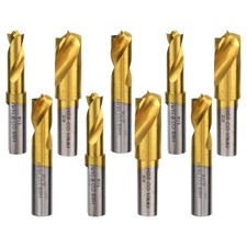 9pcs Spot Weld Drill Bit, 4 in/6.5mm, 5/16 Inch/8mm, 3/8 Inch/10mm High Speed Co