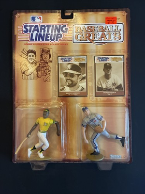 #ad 1989 Kenner Starting Lineup Baseball Greats Reggie Jackson amp; Don Drysdale NIP $10.95