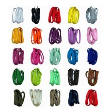 Flat Shoelace Shoelaces Plain Shoe Lace f. Sneakers 24 colors Different Lengths