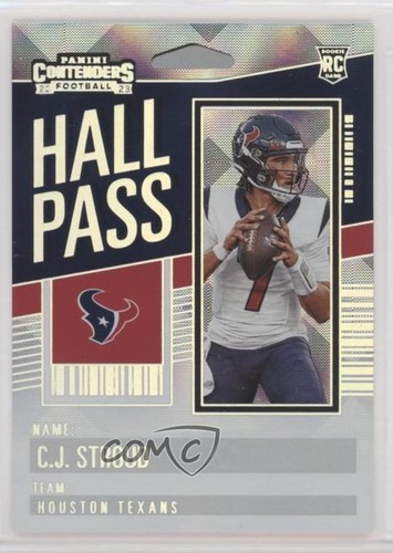 2023 Panini Contenders Hall Pass Silver CJ Stroud #24 4g8 - Picture 1 of 3