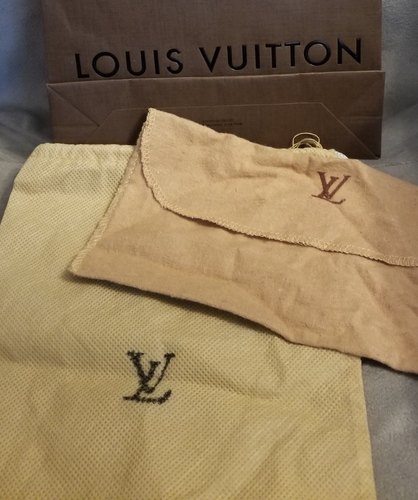 Louis Vuitton Authentic LV Empty dust Bag for purse, wallet & Store Bag Lot - Picture 4 of 11