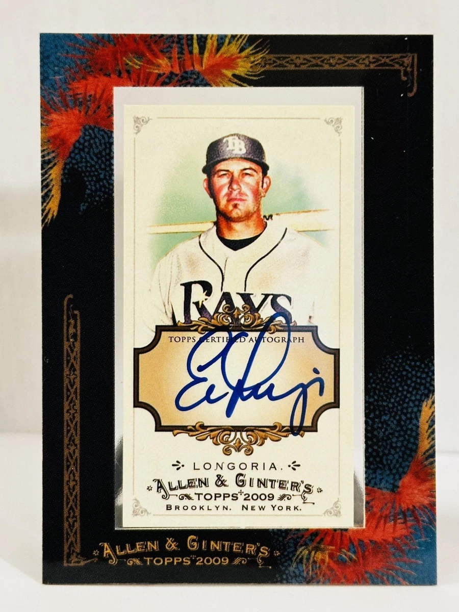EVAN LONGORIA TOPPS 直筆サイン GAME USED パッチ Evan Longoria Autographed Baseball Sports Trading Cards