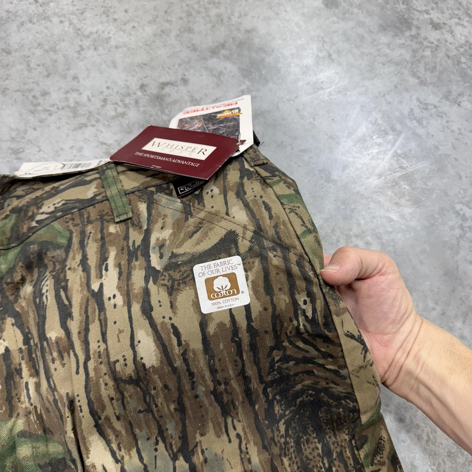 Walls Whisper Realtree Camo Hunting Cargo Pants XL Tall 42-44 Cotton 55088RA - Image 3 of 4