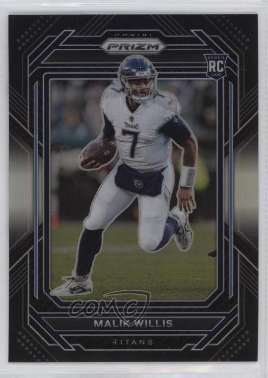 2022 Panini Chronicles Prizm Black Silver Malik Willis #PB-7 0xu5