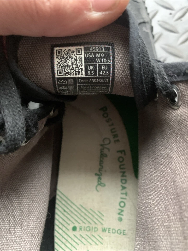 Nueva Zapatilla PF Flyers Talla 9 M - Negra - Zapatos para Tripulaciones - Zapato Sandlot - Foto 3 de 4