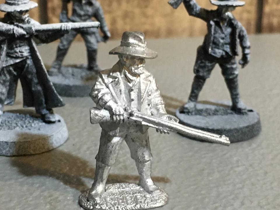 A30870 MINIATURAS METÁLICAS DESCONOCIDAS VAQUEROS SALVAJE OESTE TIRADOR MESA JUEGOS DE GUERRA Foto 2 de 4