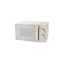 George Home GHMOT001C4W Compact Manual Microwave Oven Textured 17L 700W Cream