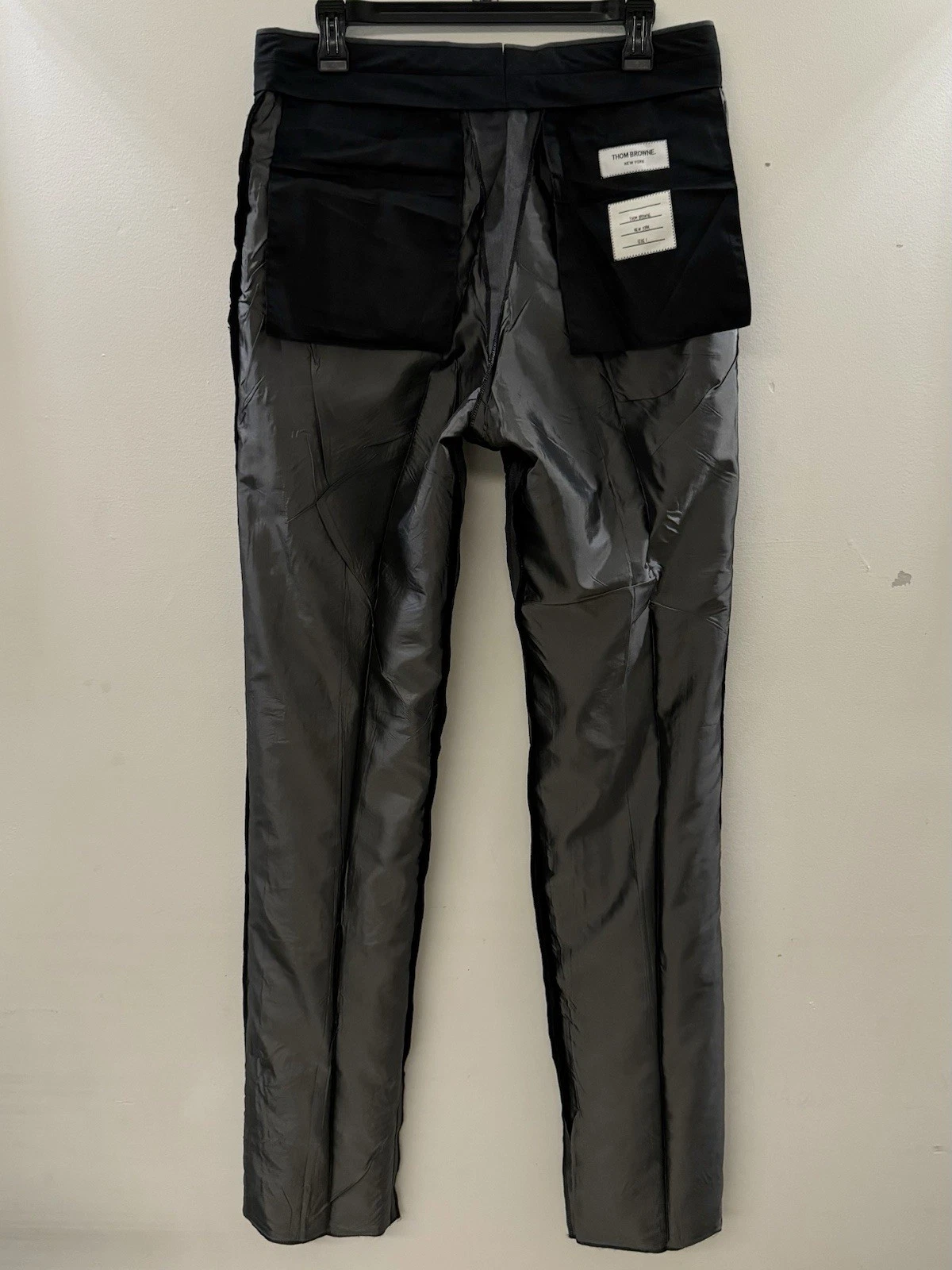 PANTALONE UOMO THOM BROWNE LINO 4 BARRE TG. 1 PRODOTTO IN Svizzera Nuovo senza etichette