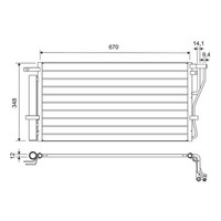 Valeo 814488 Kondensator, Klimaanlage
