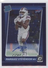 2021 Panini Donruss Optic Purple Stars Prizm 8/10 Marquez Stevenson Auto 0u8k